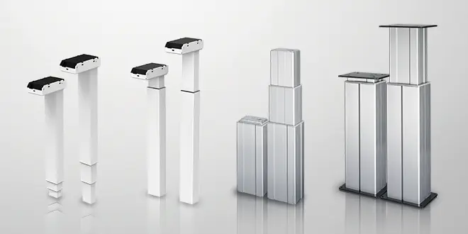 Powerful and Stable Lifting Column Series for Technical Workstation